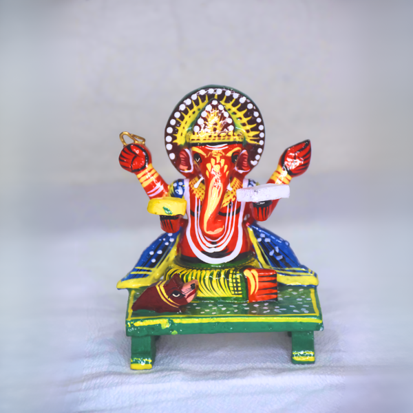 Wooden Idol Ganesh