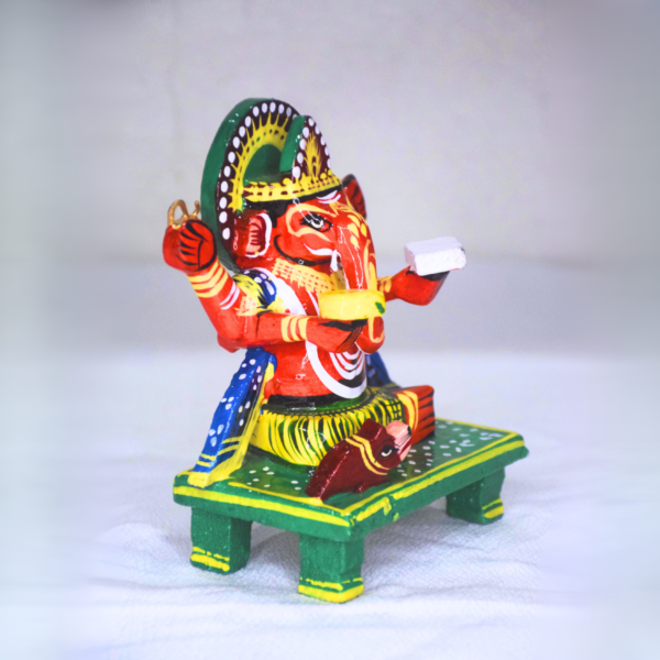 Wooden Idol Ganesh - Image 2