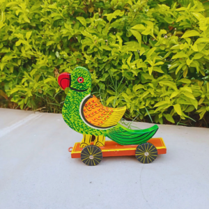 Rangyatra wooden Parrot toys pull along toy