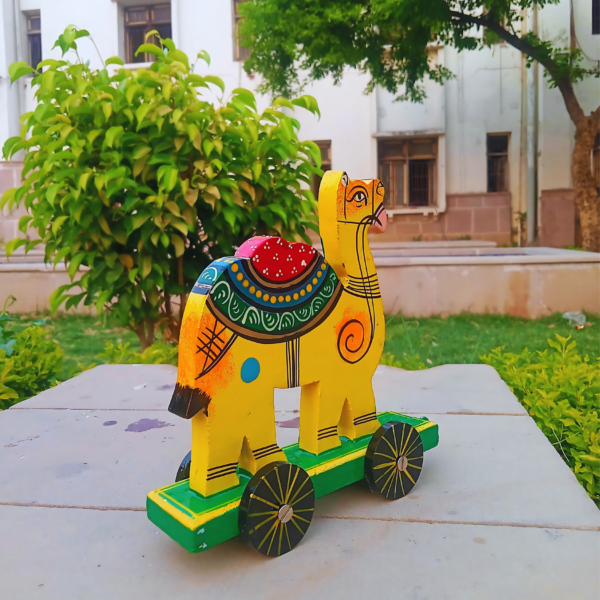 Handicraft Wooden Camel Pull Along Toy - Image 4