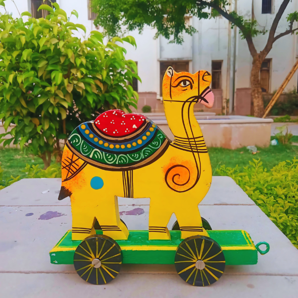 Handicraft Wooden Camel Pull Along Toy