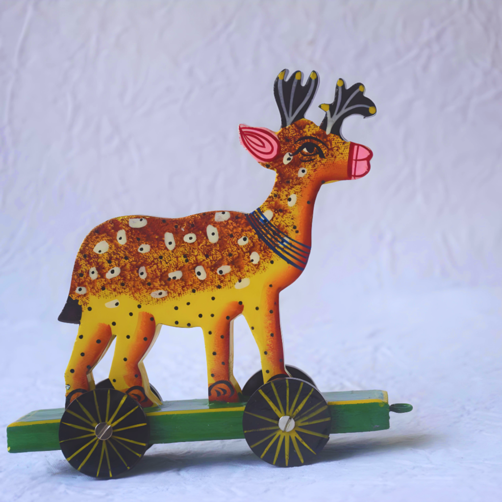 Wooden deerRangyatra Handmade Deer (Hiran) Beautiful Showpiece Figurine ...