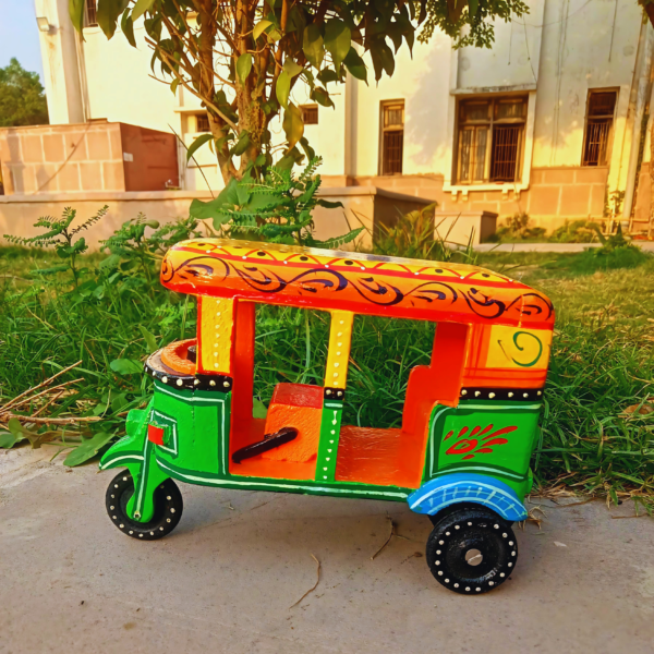 Hand-Painted Wooden Big Auto