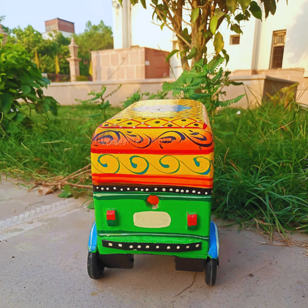 Hand-Painted Wooden Big Auto