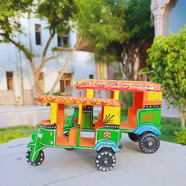 Hand-Painted Wooden Big Auto