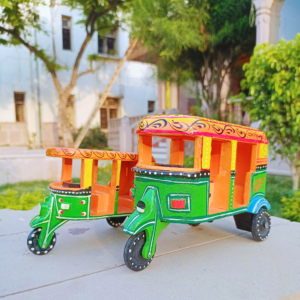 Hand-Painted Wooden Big Auto